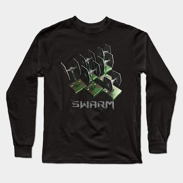 Swarm Long Sleeve T-Shirt by Crabbok